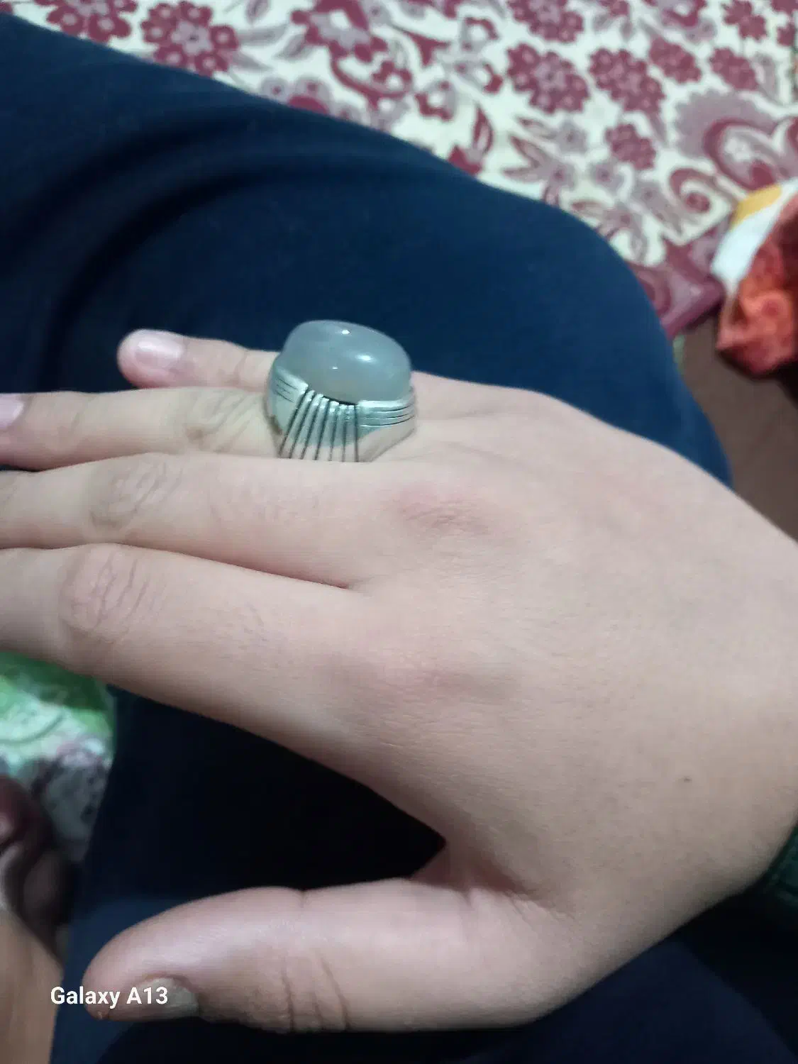 انگشتر فاخر کهنه عقیق سوسنی|جواهرات|خرم‌آباد, |دیوار