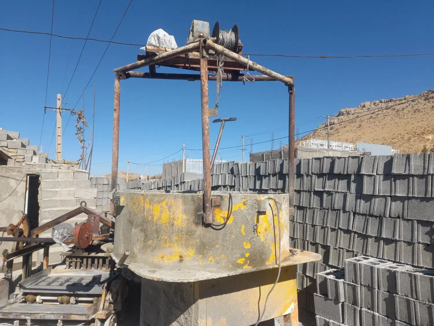 همزن بلوک زنی|ماشین‌آلات صنعتی|یاسوج, |دیوار