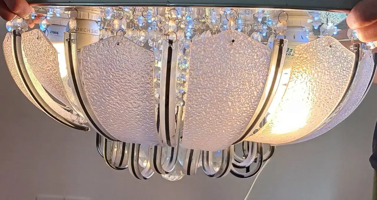 لوستر کریستالی|لوستر و چراغ آویز|تهران, خزانه|دیوار