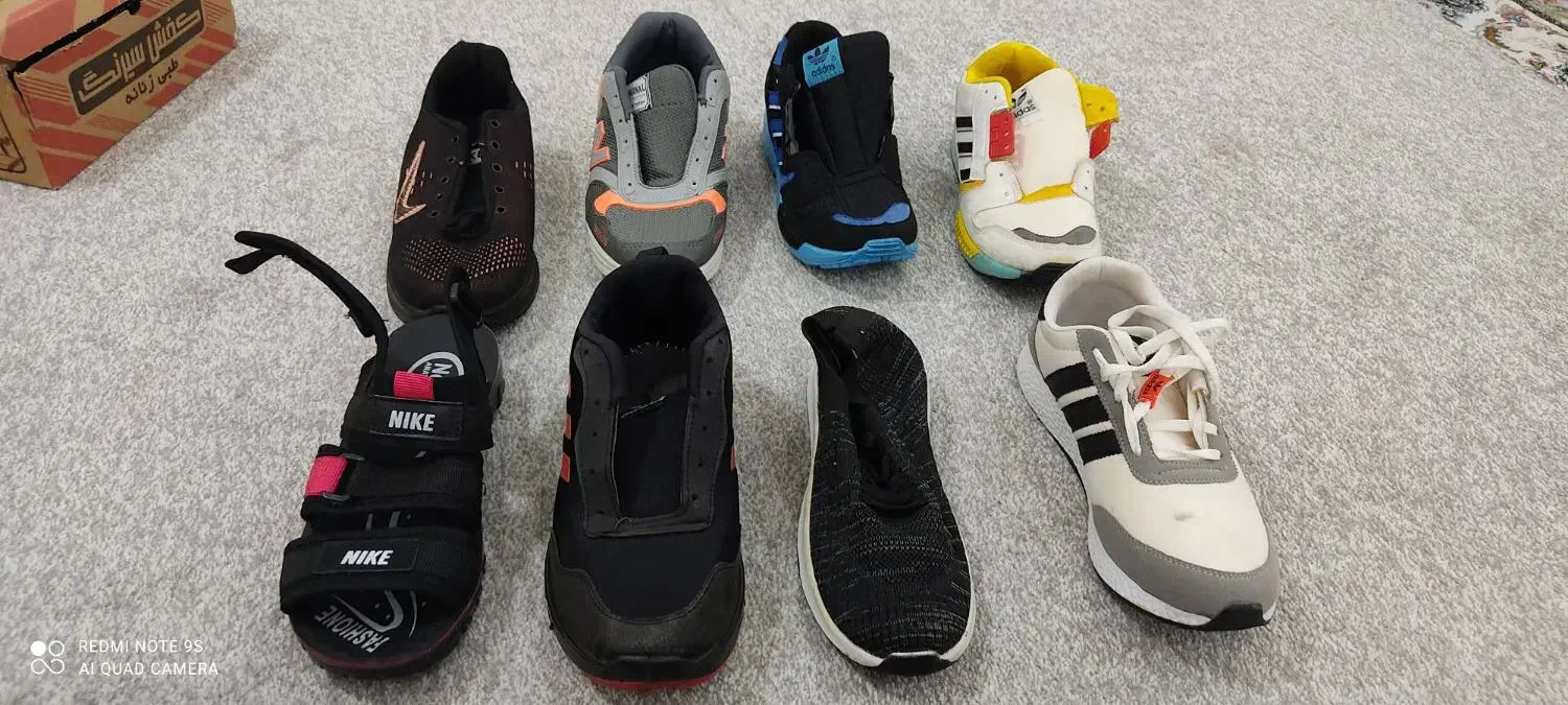 کتونی و صندل(فقط به صورت عمده بفروش میرسد)|کیف، کفش، کمربند|خرمآباد, |دیوار