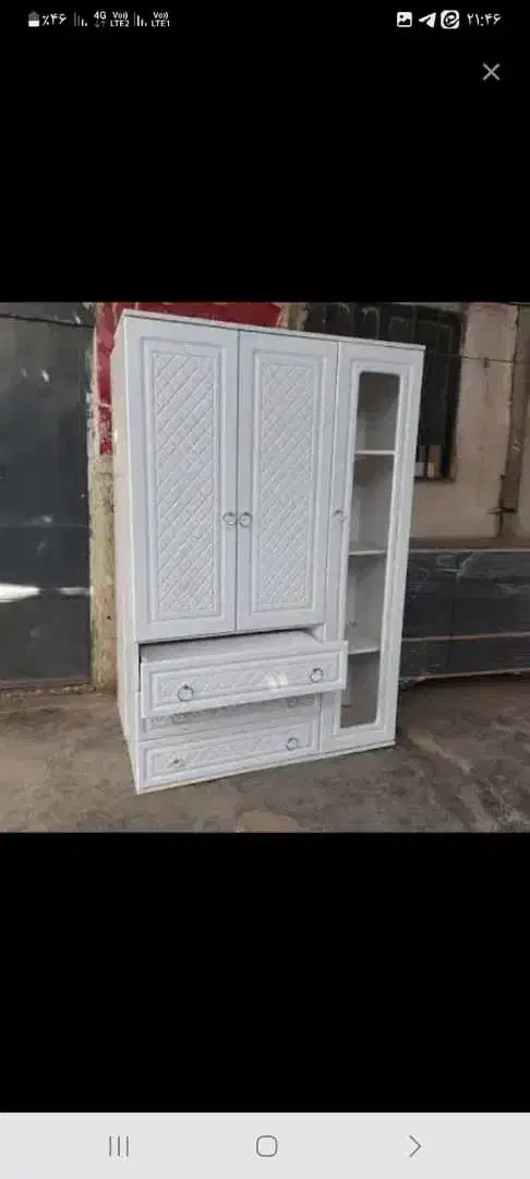 کمد سه کشو ویترین دار|جاکفشی، کمد، دراور|شهرضا, |دیوار