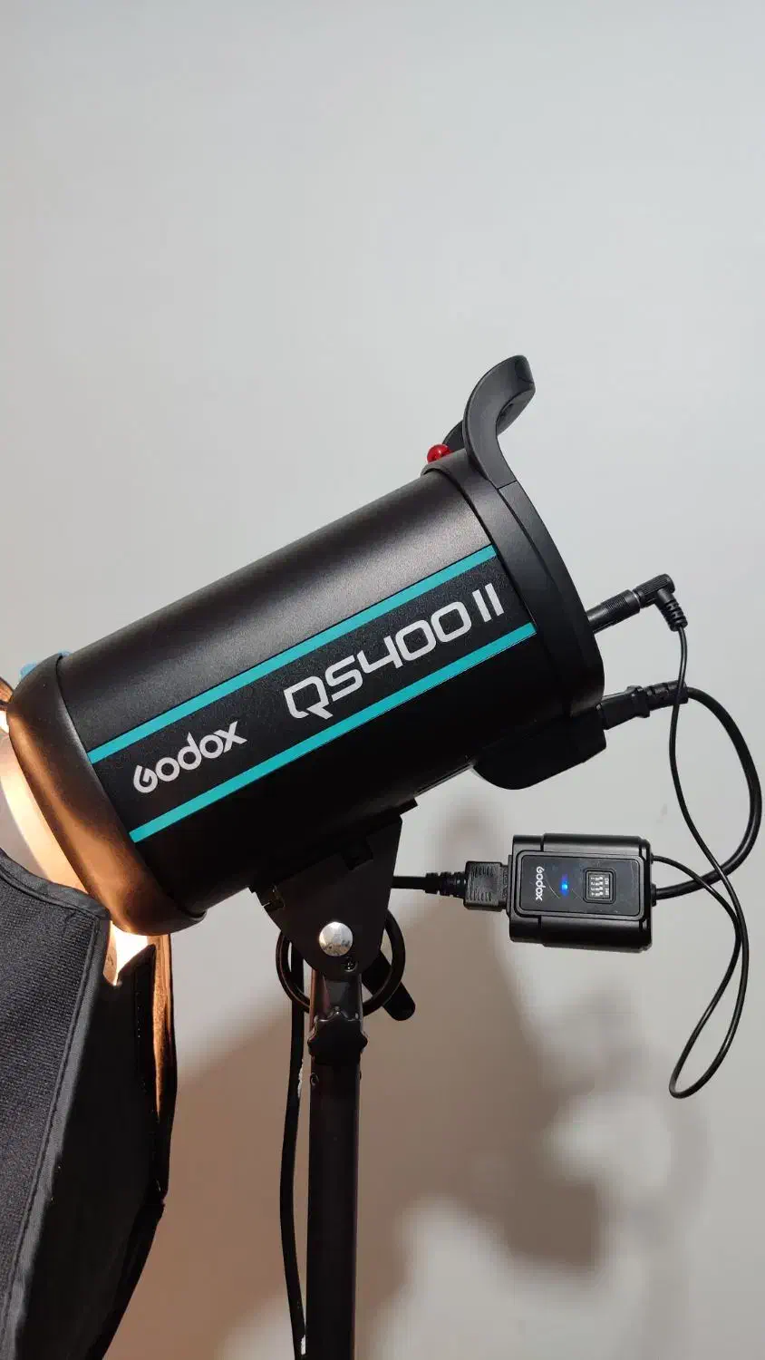 فلاش گودکس Godox QS 400 به همراه کاسه استاندارد.|دوربین عکاسی و فیلم‌برداری|کرج, جهان‌شهر|دیوار