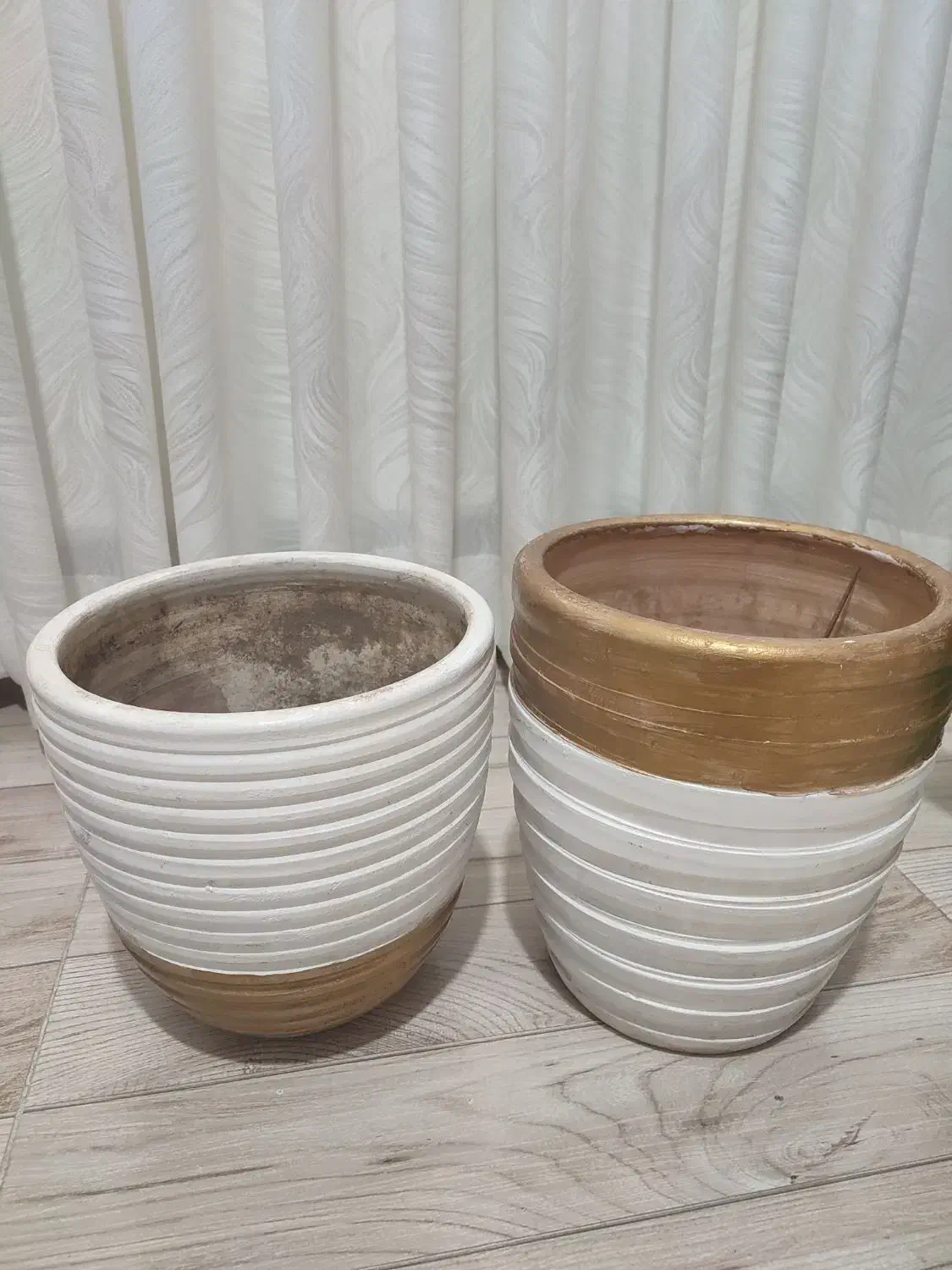 ۳عدد گلدان سفالی|گل و گیاه طبیعی|رشت, شهریاران|دیوار