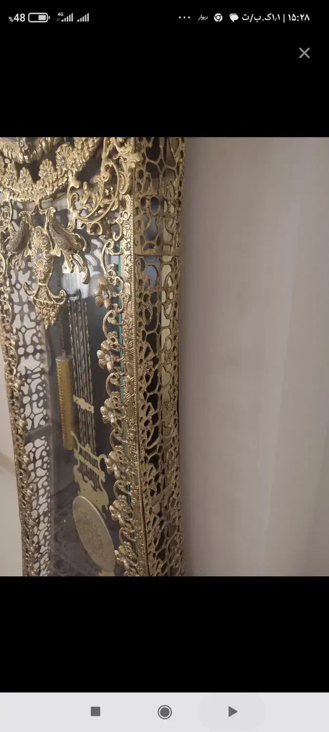 ساعت ایستاده برنزی سنگین|صنایع دستی و سایر لوازم تزئینی|پاکدشت, حصار امیر|دیوار