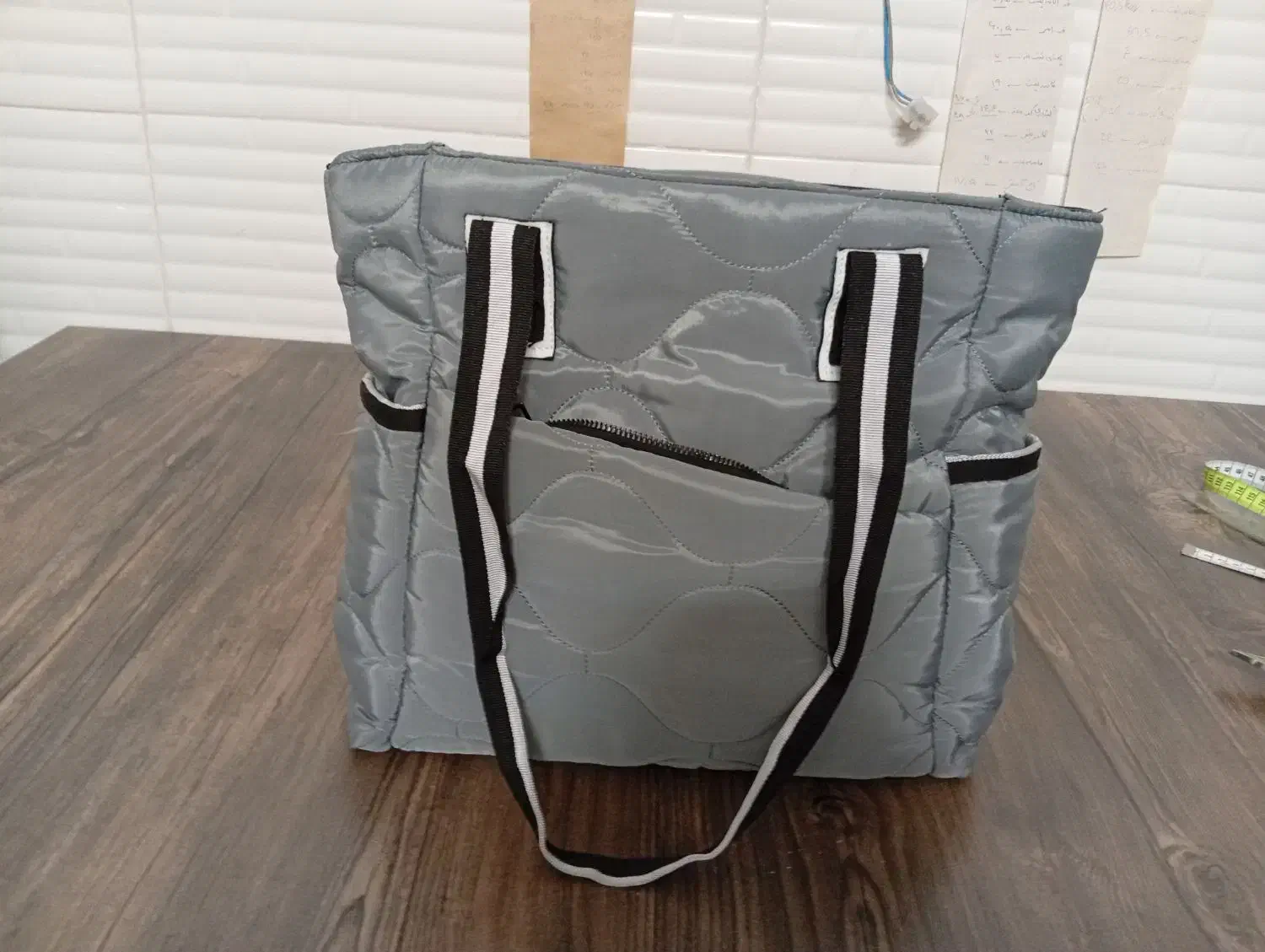 کیف جادار کاپشنی جادار نو|کیف، کفش، کمربند|قم, دروازه چوبی|دیوار