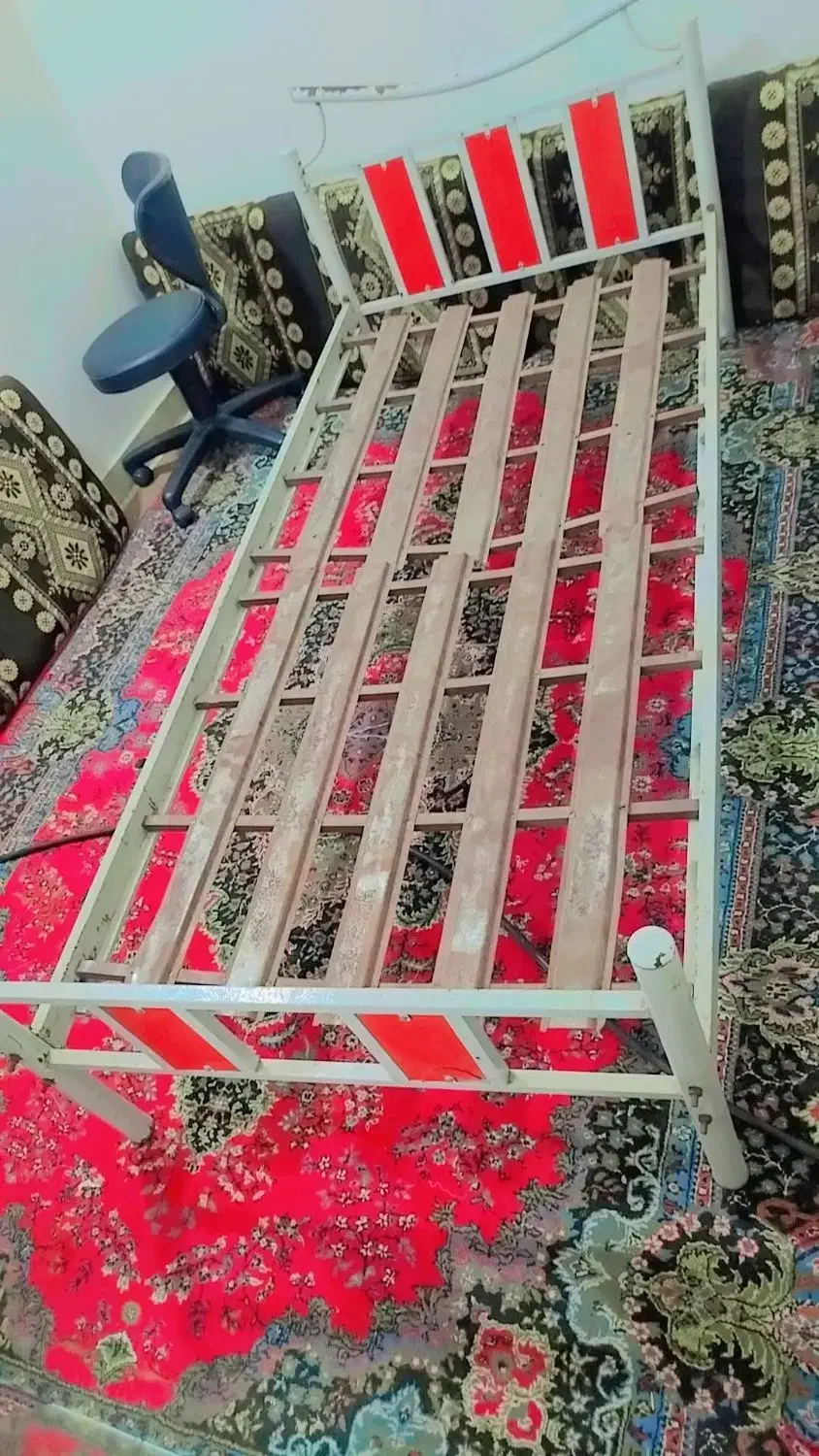 تخت یک نفره بدون دوشگ|تخت و سرویس خواب|اهواز, معین زاده|دیوار