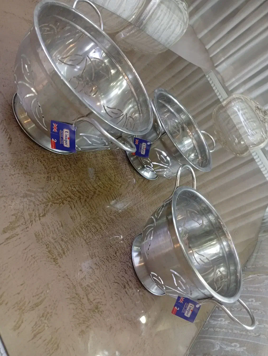 آبکش استیل یونیک نو مناسب جهیزیه|ظروف پختوپز|شهریار, کهنز|دیوار