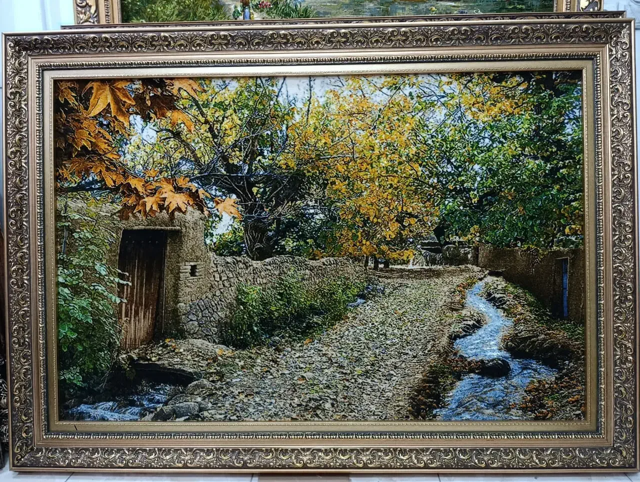 تابلوفرش چله ابریشم سایز بزرگ کوچه باغ/نقد و اقساط|تابلو فرش|تهران, لویزان|دیوار