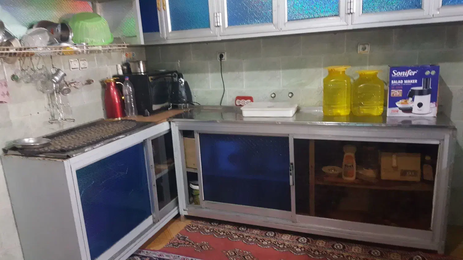 کابینت اشپزخانه المنیون وداخل گالوانیزه|مصالح و تجهیزات ساختمان|کارون, |دیوار