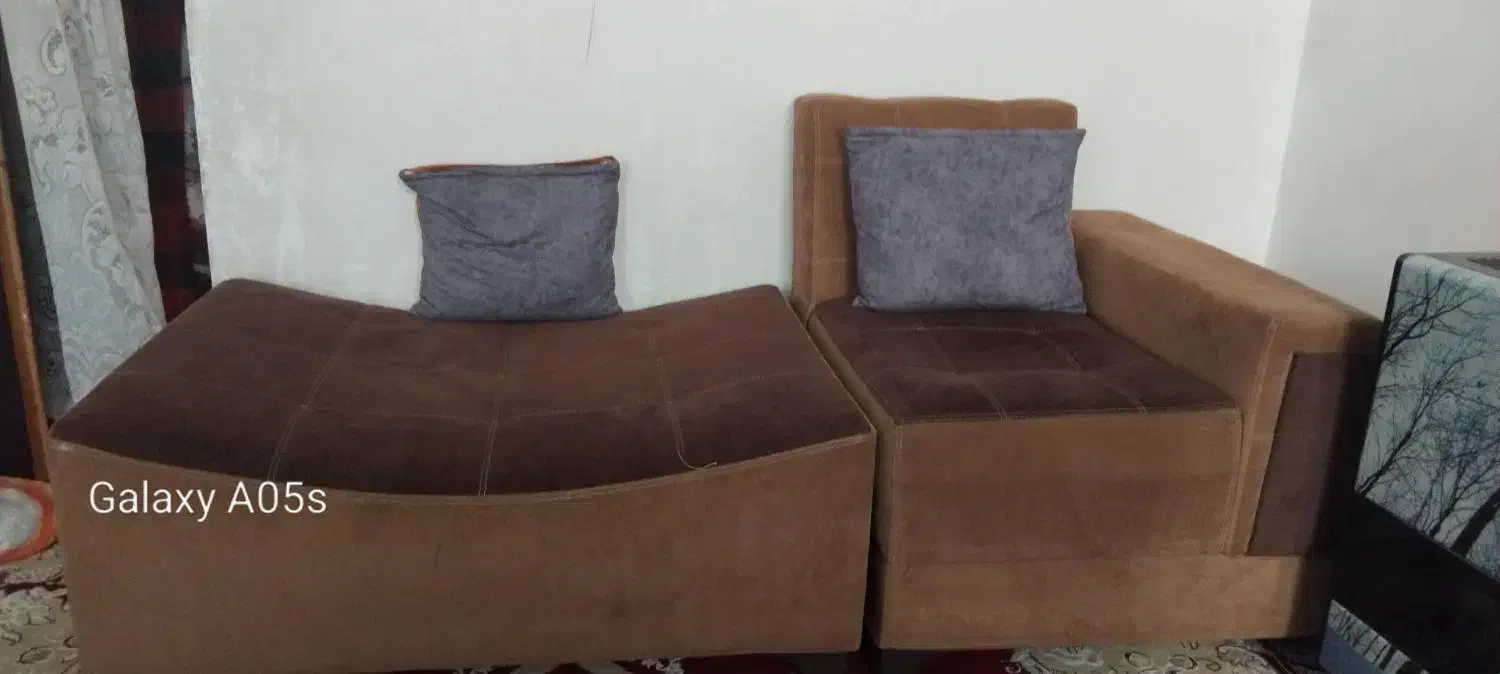 مبلمان یک نفره ودونفره جدا|مبلمان خانگی و میز عسلی|خرمآباد, |دیوار