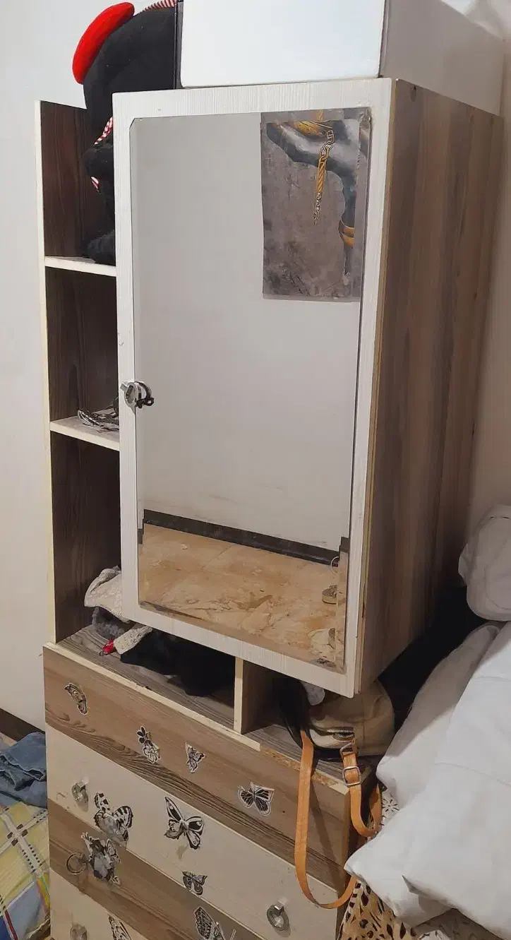 کمد ۴ کشو|جاکفشی، کمد، دراور|لاهیجان, شیشه گران|دیوار