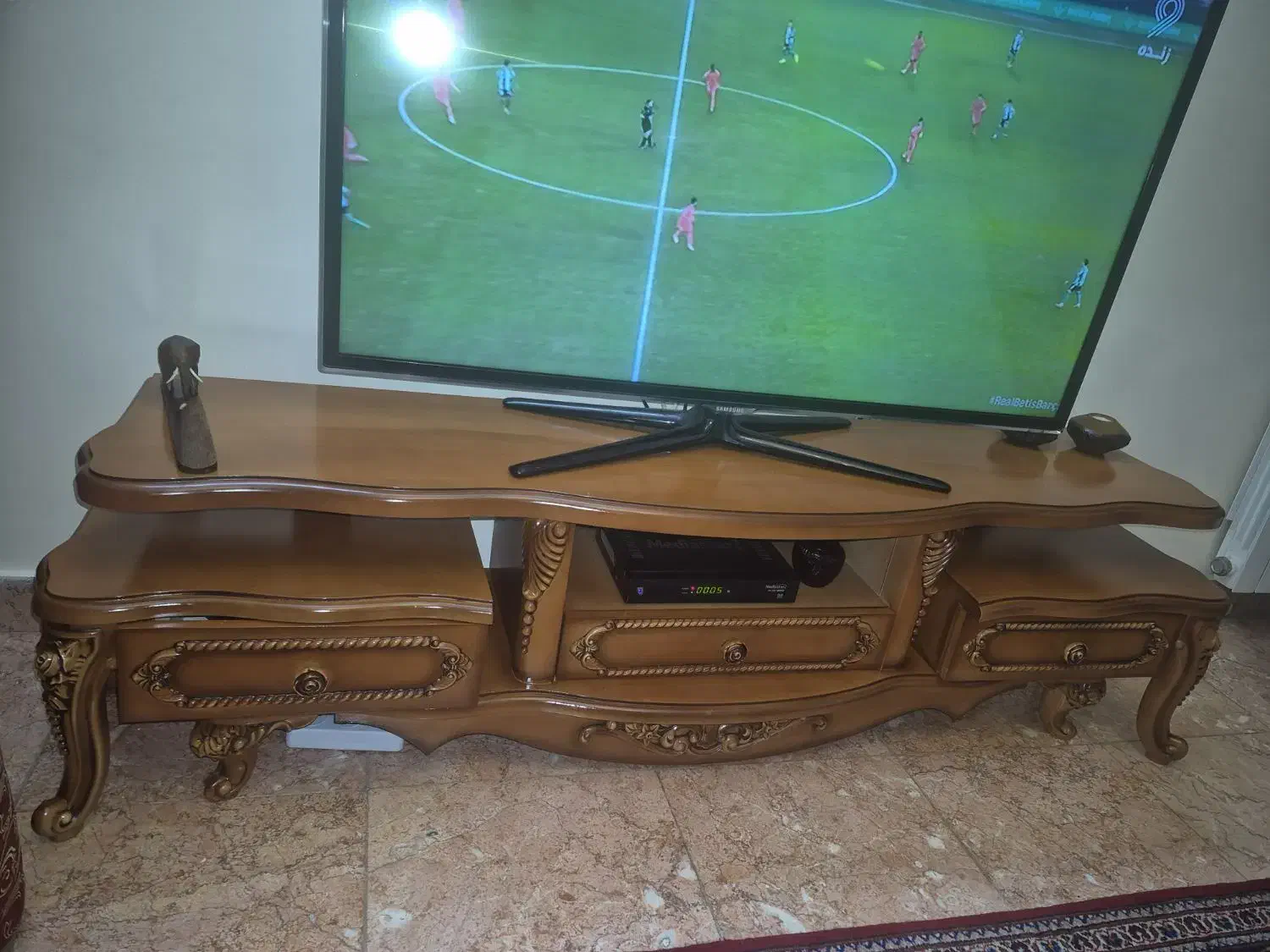 میز تلویزیون منبت سه تکه|میز تلویزیون|تهران, ستارخان|دیوار