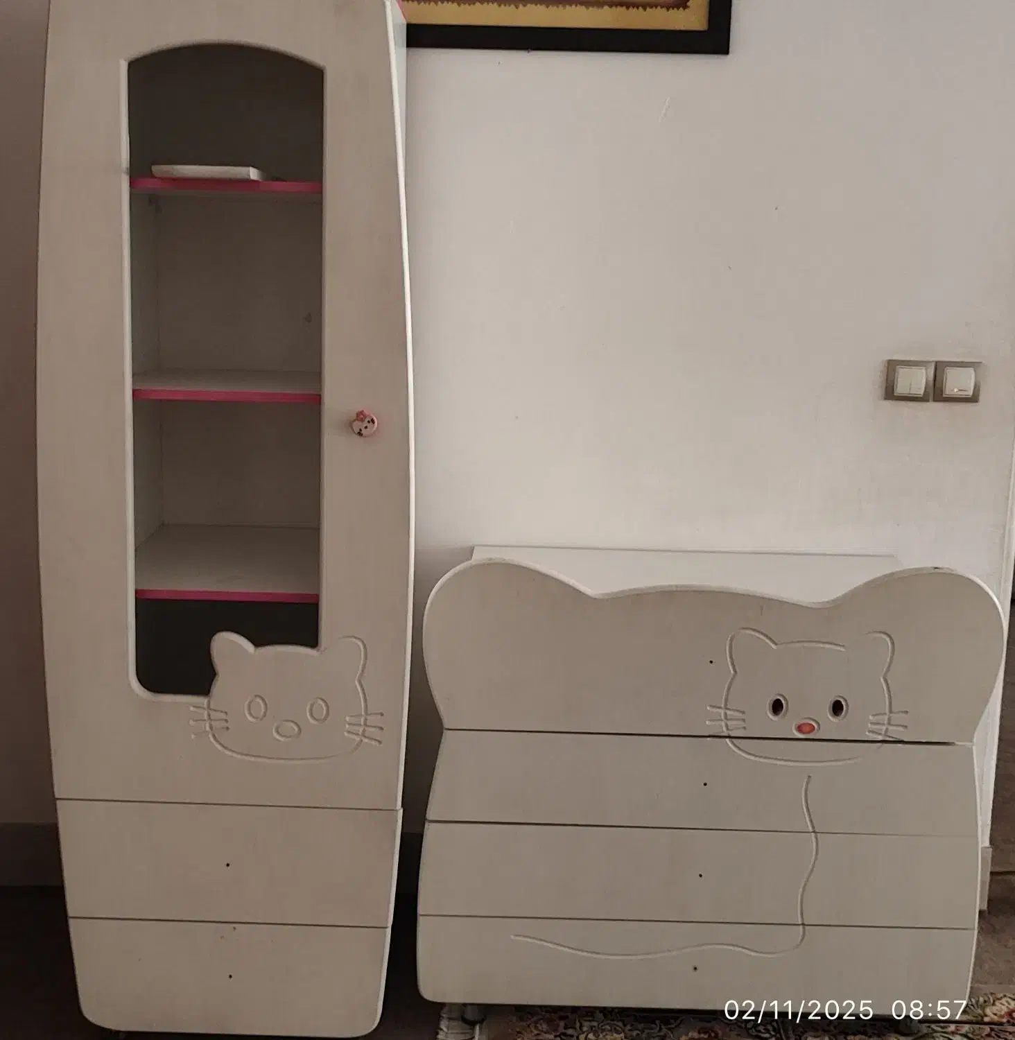 کمد و دراور چوبی|جاکفشی، کمد، دراور|کاشان, دانش|دیوار