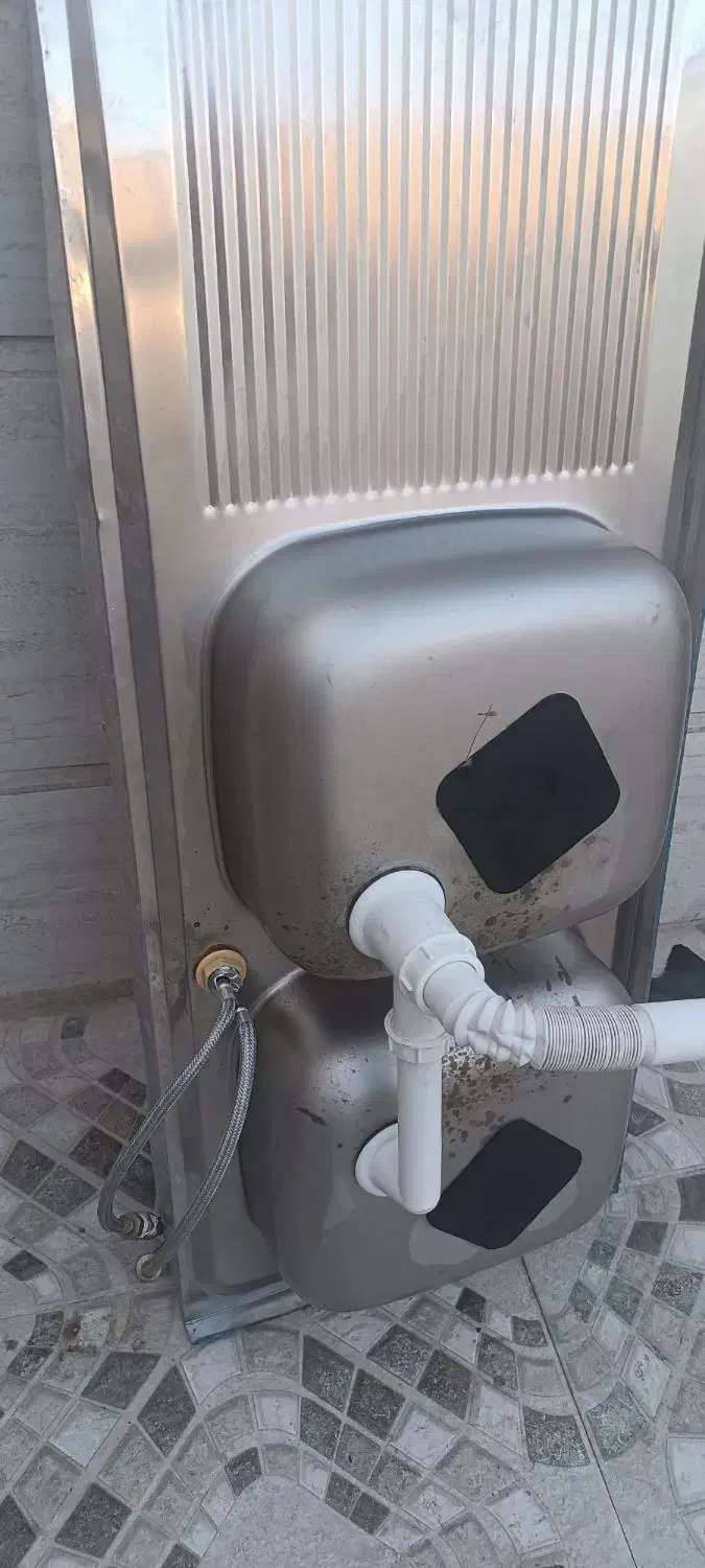 سینک ظرف شویی با شیرالات|مصالح و تجهیزات ساختمان|داراب, |دیوار