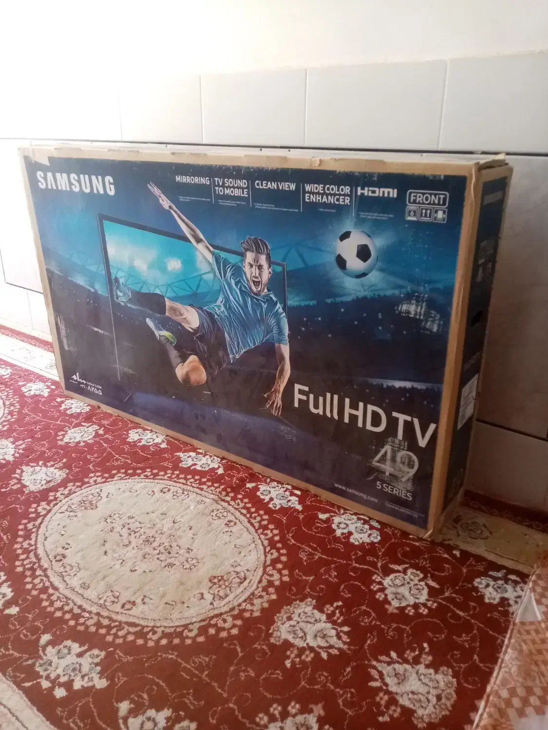با سلام فروش تلویزیون 49 سامسونگ صفحه شکسته|تلویزیون و پروژکتور|نیریز, |دیوار