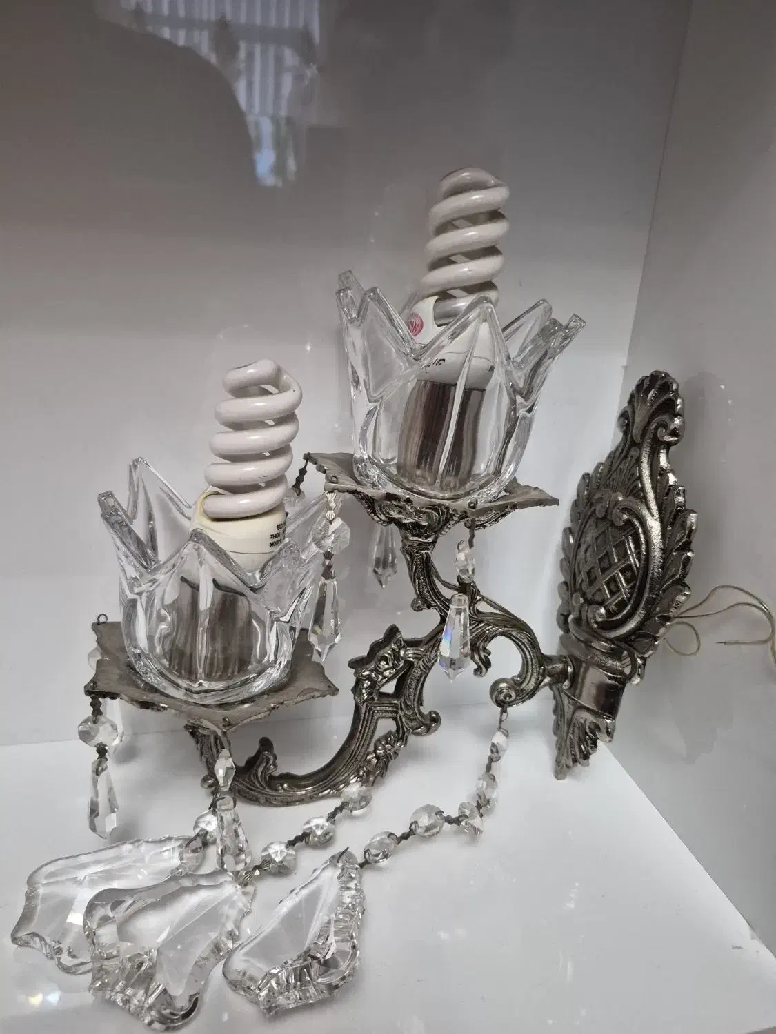 دوعدد لوستر دیواری|لوستر و چراغ آویز|تبریز, |دیوار