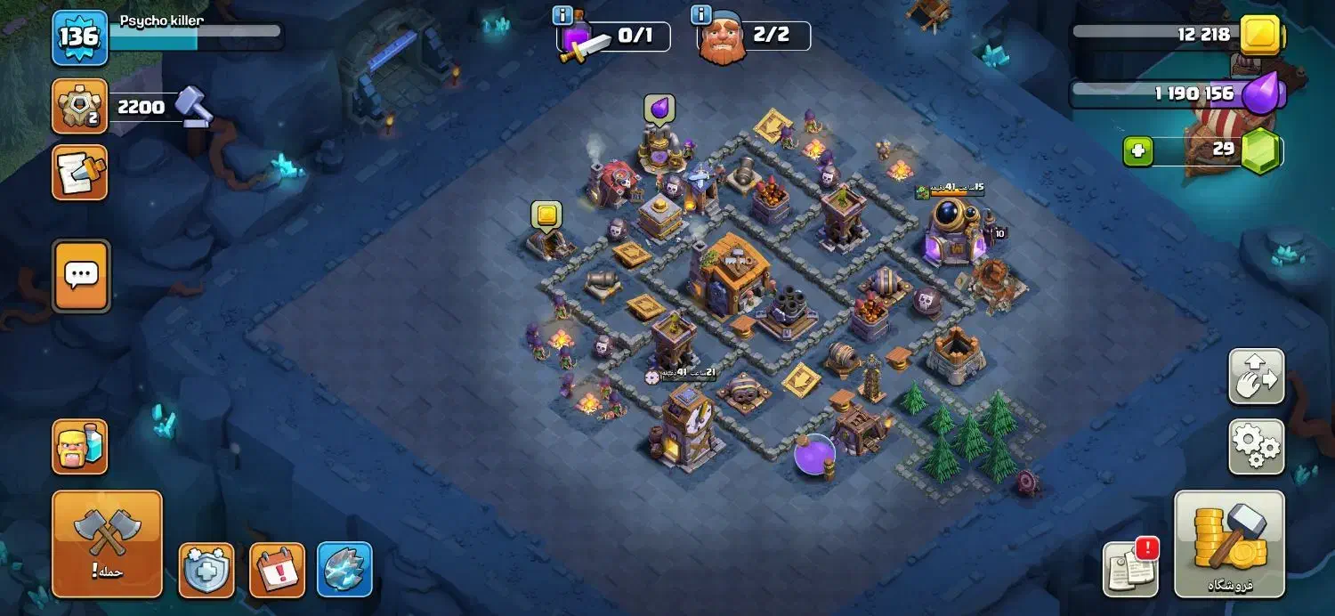 اکانت کلش لول ۱۳۶ تان ۱۴ نیمه مکس|کنسول، بازی ویدئویی و آنلاین|رودسر, |دیوار