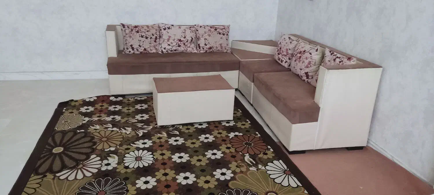 مبل ال 6نفره همراه با میز|مبلمان خانگی و میز عسلی|کرمانشاه, |دیوار