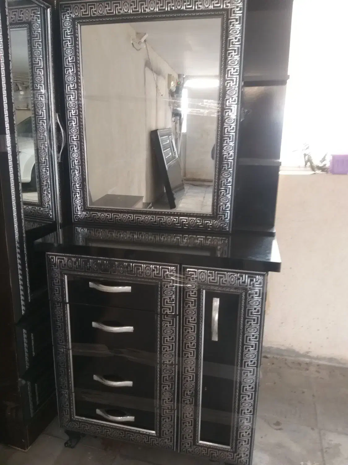 سرویس خواب دو نفره،جاکفشی ...|تخت و سرویس خواب|اردبیل, |دیوار