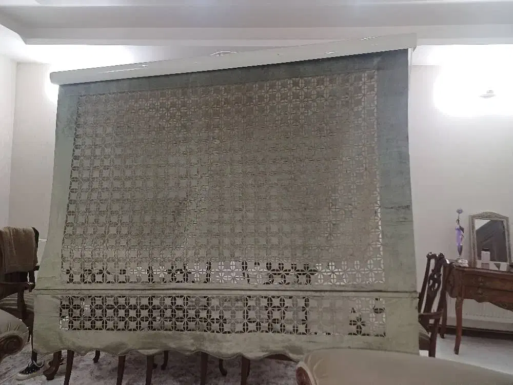 پرده زبرا مخمل لیزری|پرده، رانر، رومیزی|قم, بنیاد|دیوار