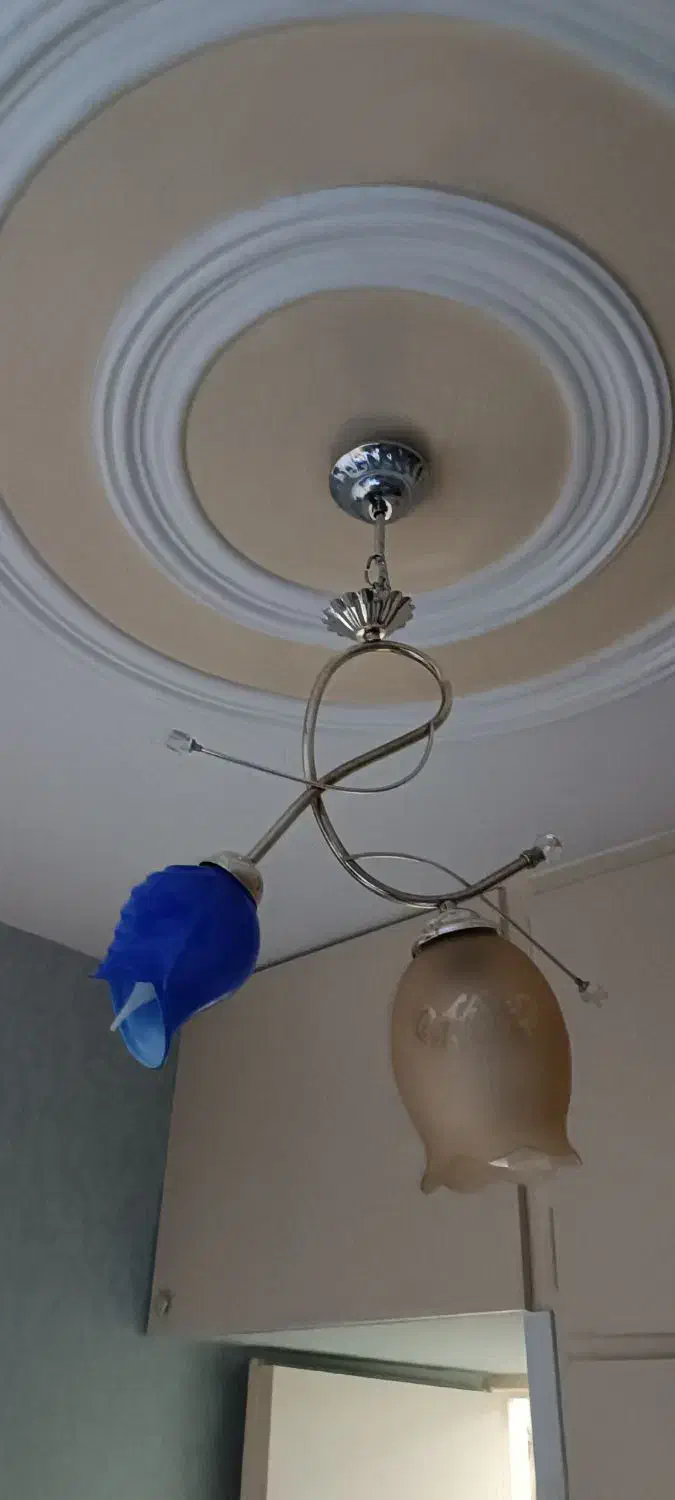 لوستر سالم و تمیز و استیل ،  ۲۹۹ تومن|لوستر و چراغ آویز|تهران, شادآباد|دیوار