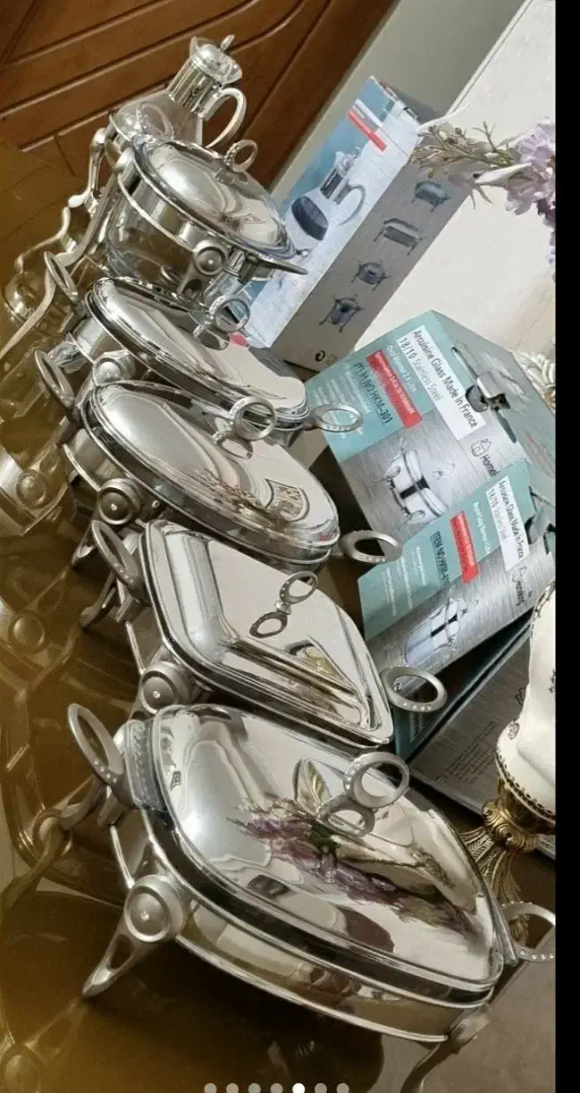 سرویس سوفله خوری ۶ تیکه فرانسه اکبند وارمر|ظروف سرو و پذیرایی|تهران, پرستار|دیوار