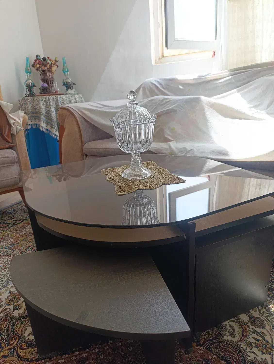 میز جلو مبلی تمیز و سالم|مبلمان خانگی و میز عسلی|محمدیه-قزوین, |دیوار