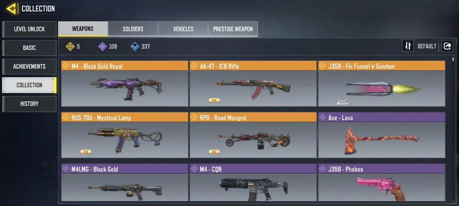 اکانت اسکین های قدیمی سیزن 1 اچ اس تانک چنج تک سیو|اسباببازی|ری, ملکآباد|دیوار