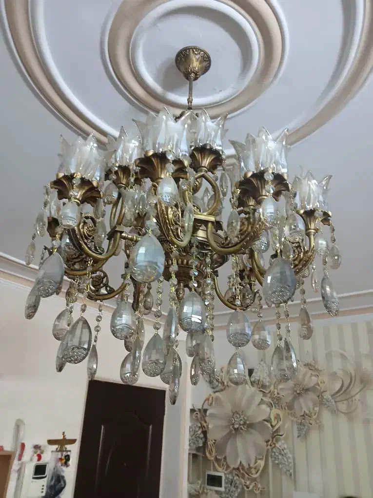 لوستر سلطنتی برنجی|لوستر و چراغ آویز|تهران, ارجمندی راد|دیوار