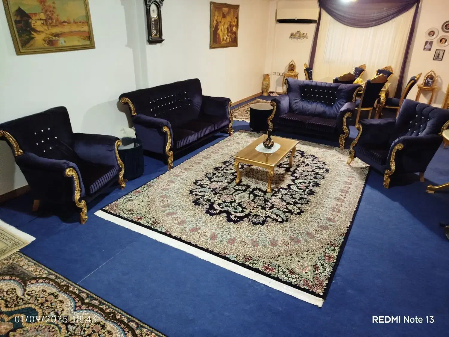مبل راحتی ۷ نفره|مبلمان خانگی و میز عسلی|اسالم, |دیوار