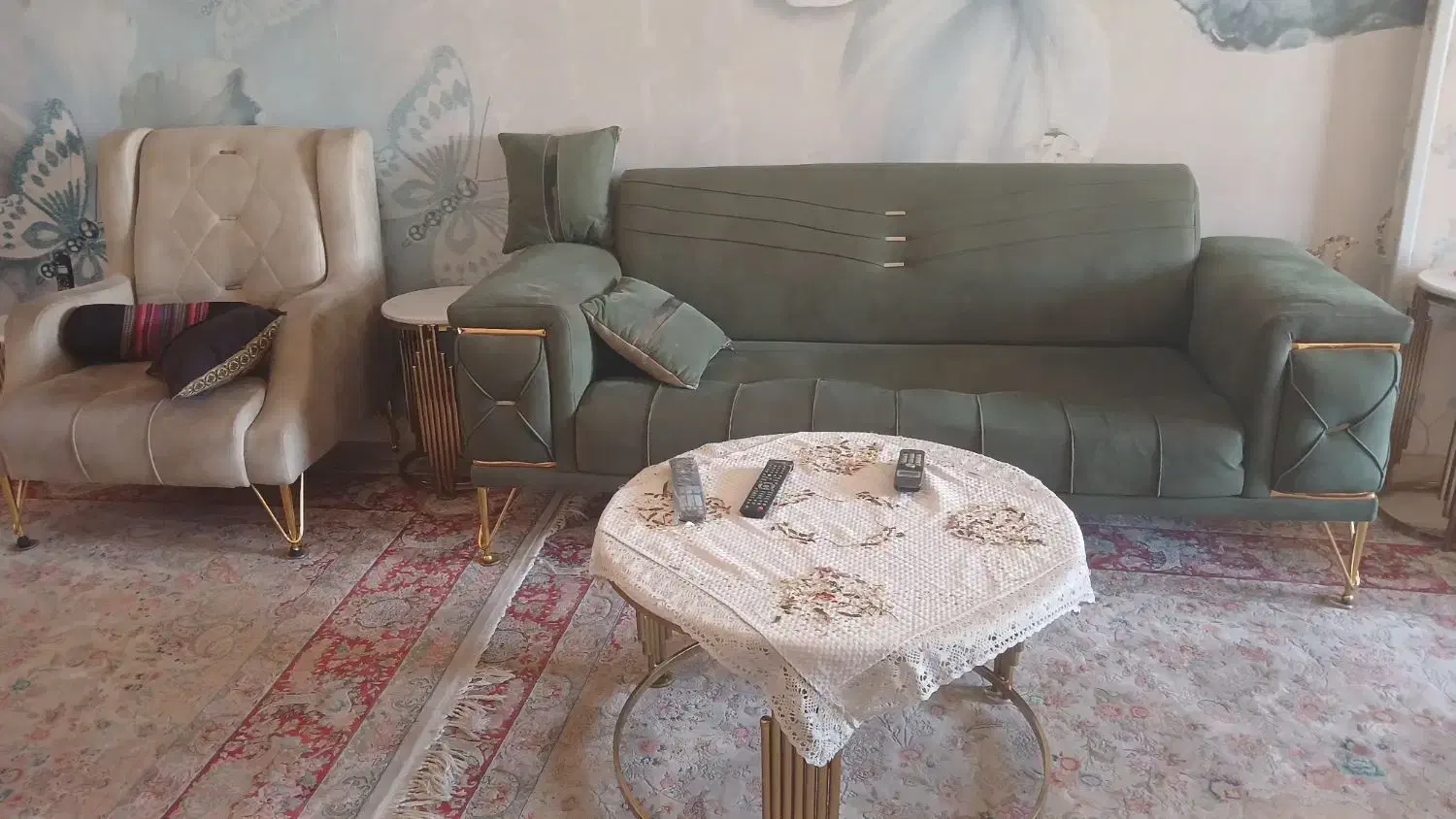 مبل 7نفره با جلومبلی|مبلمان خانگی و میز عسلی|قرچک, شهرک طلائیه|دیوار