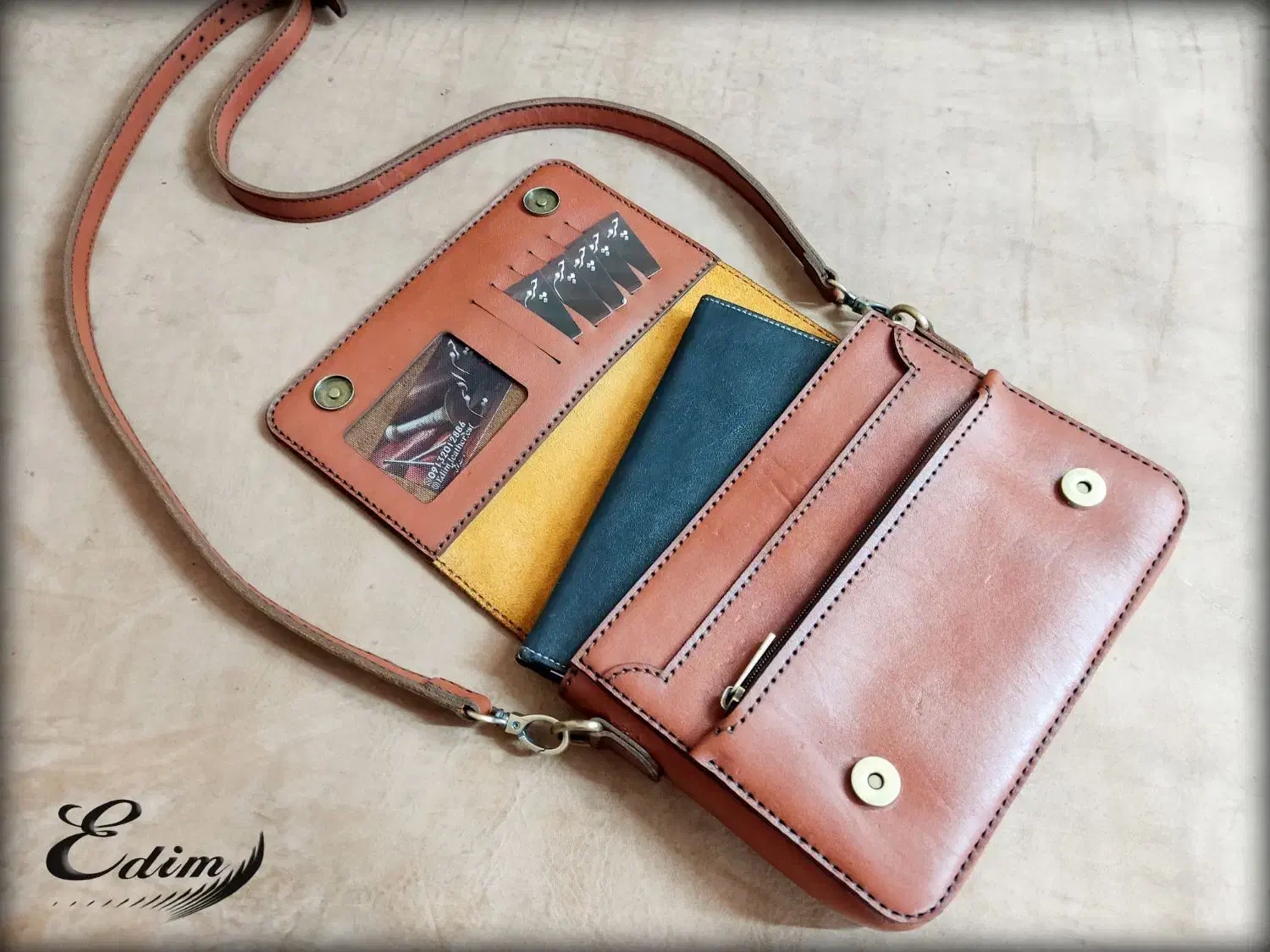 کیف چرم طبیعی دست دوز|کیف، کفش، کمربند|اصفهان, ملک‌شهر|دیوار