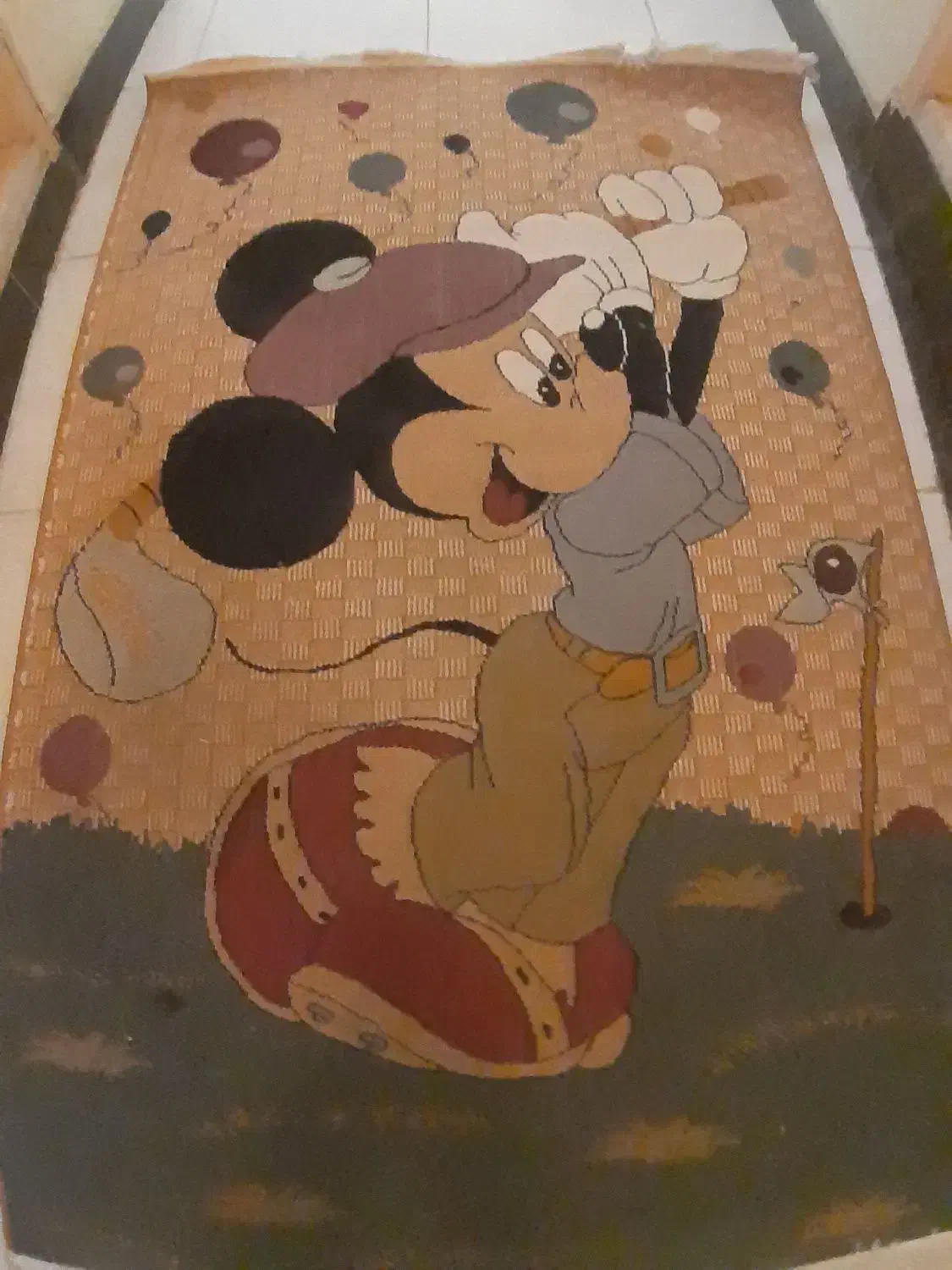 گلیم فرش ۱،۱،۵‌|گلیم، جاجیم، گبه|کرمانشاه, |دیوار