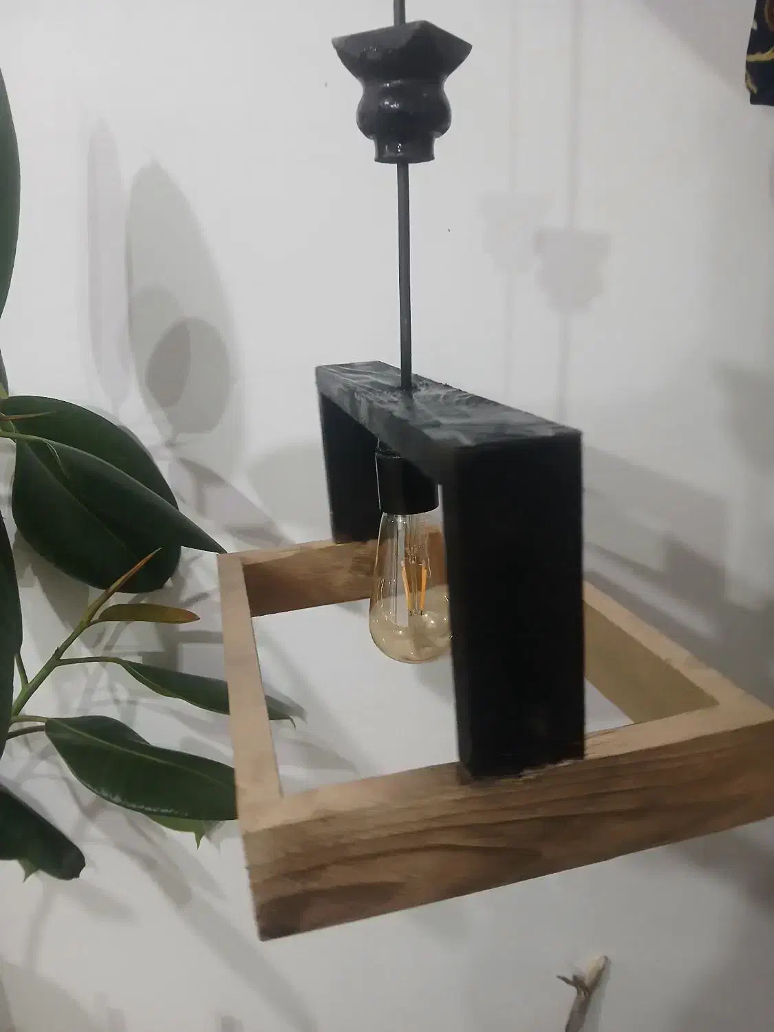 لوستر و ساعت چوبی|لوستر و چراغ آویز|خرمآباد, |دیوار