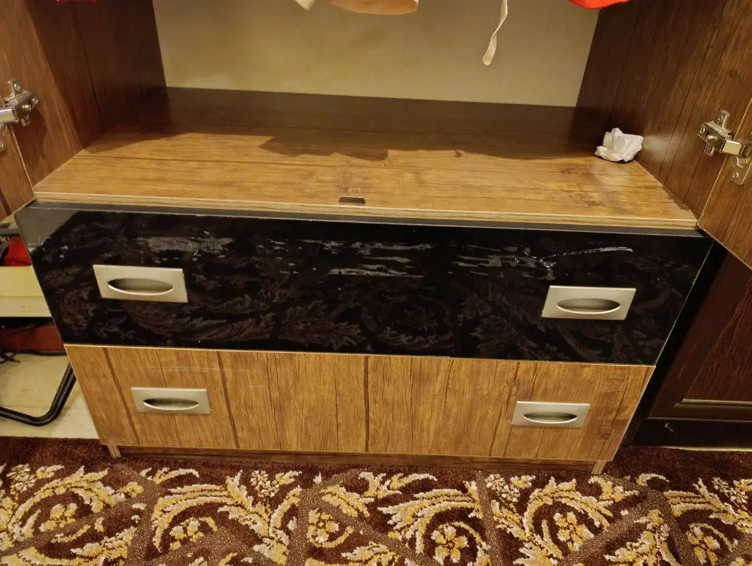 ست سه تیکه کمد لباس و دکور|جاکفشی، کمد، دراور|تهران, باغ فیض|دیوار