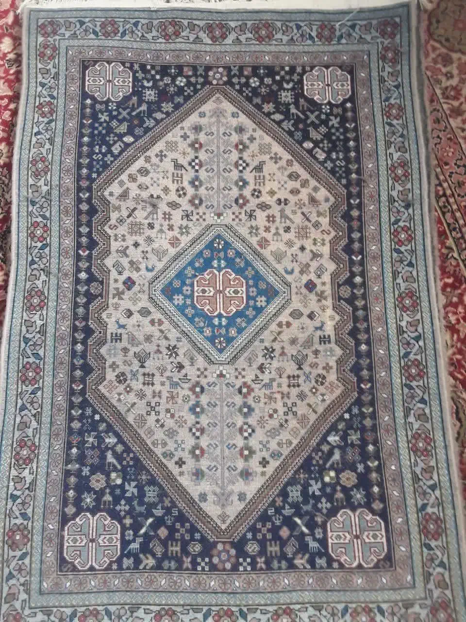 قالی دست بافت|فرش|یزد, |دیوار