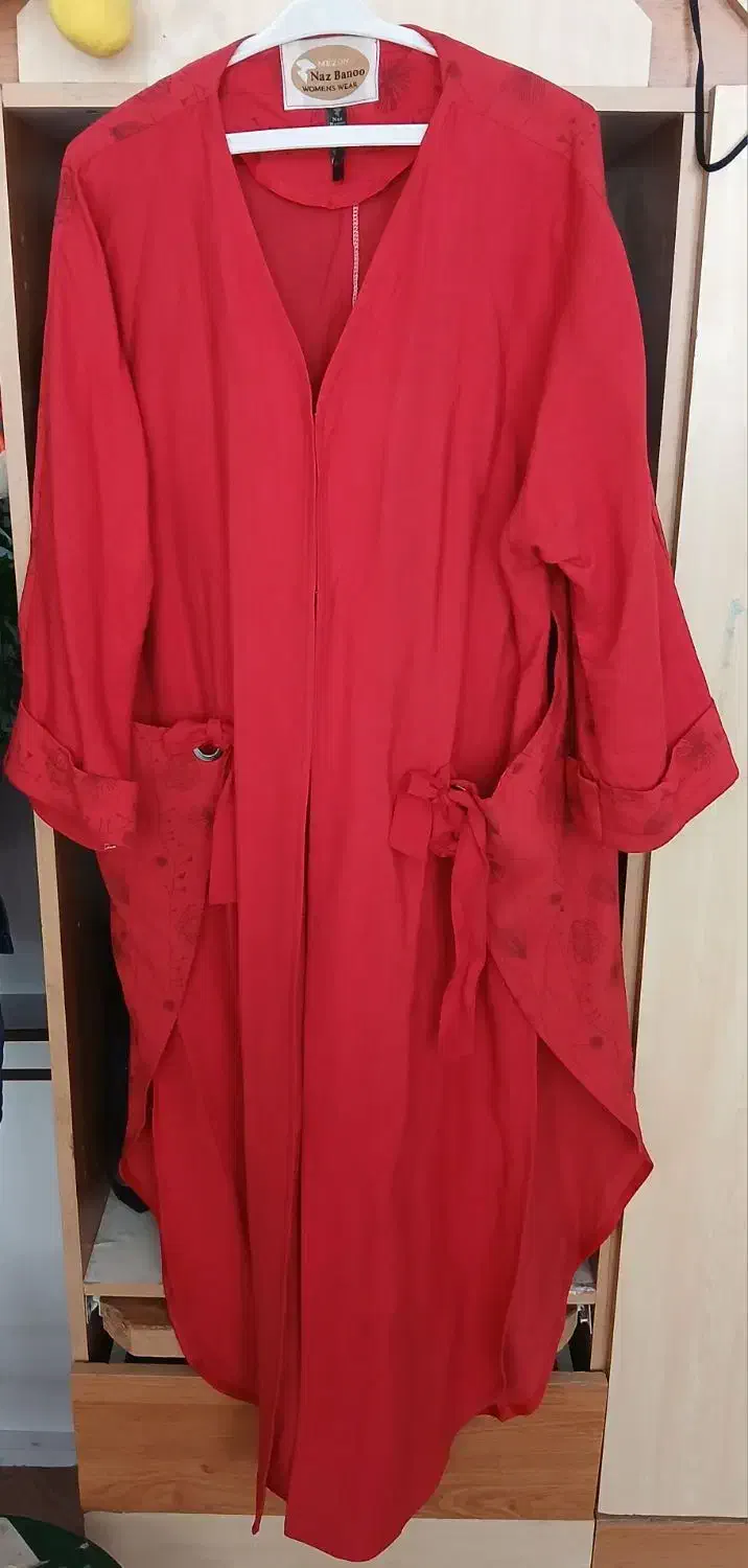 مانتورنگ قرمزدرحدنو مناسب سایز۴۸و۵۰|لباس|خمینی‌شهر, |دیوار