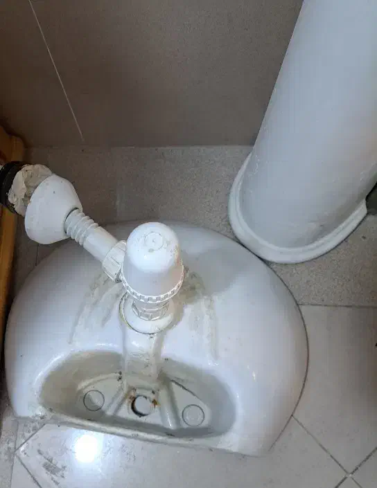 روشویی سرامیک سرویس بهداشت با پایه|لوازم سرویس بهداشتی|اندیشه, اندیشه فاز ۱|دیوار