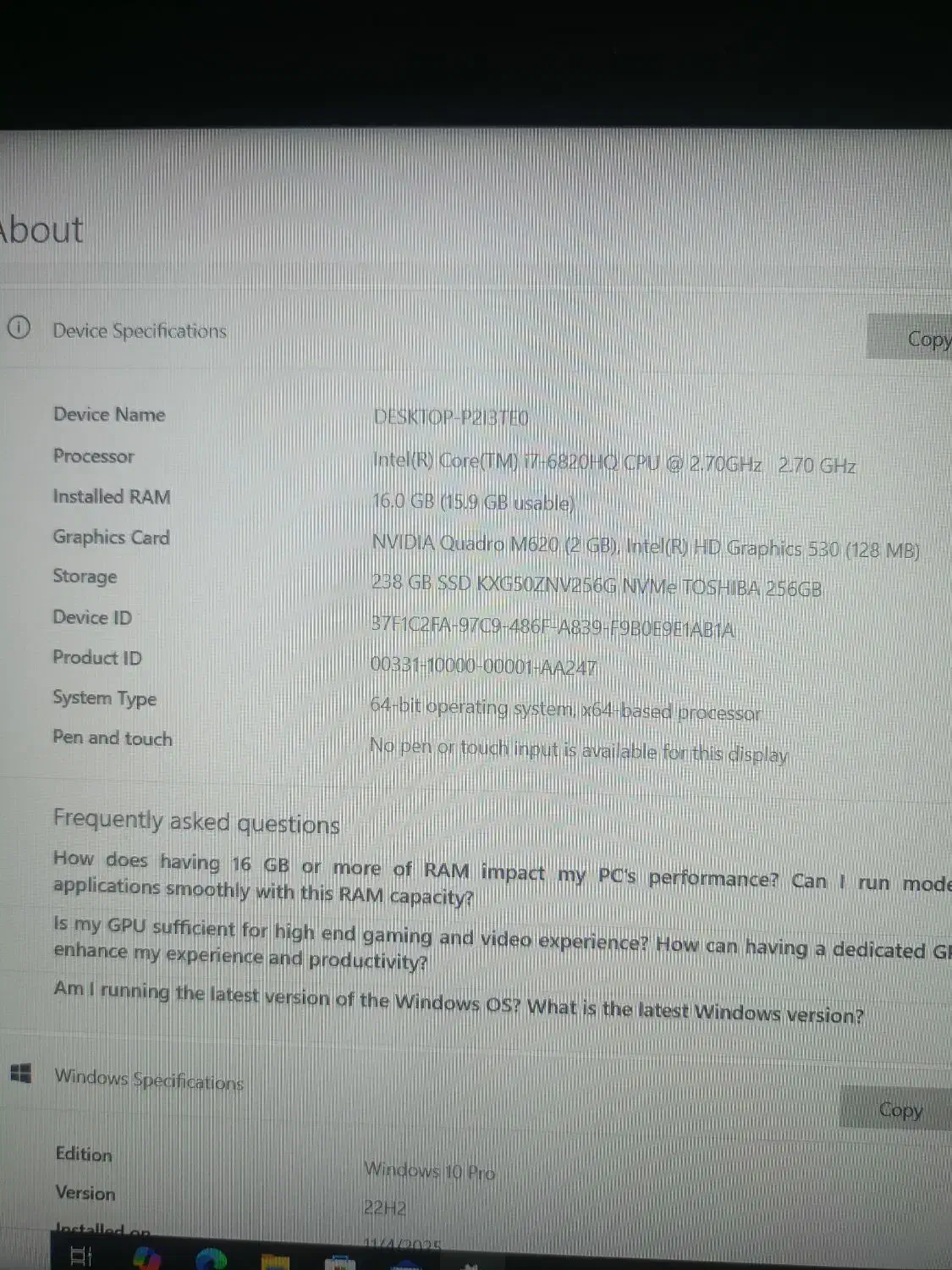لپ تاپ DELL رم ۱۶ CORE i7|رایانه همراه|کرمان, |دیوار