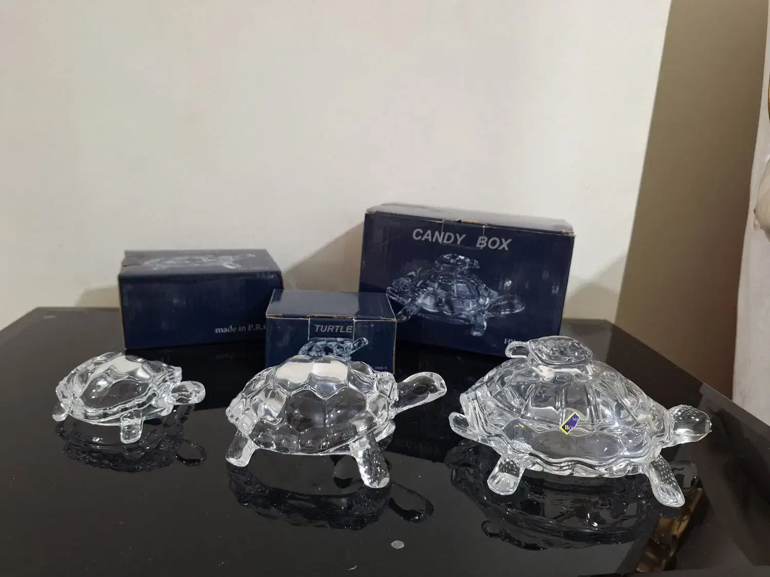 سه عدد لاکپشت کریستالی درسه سایز مختلف|مجسمه، تندیس، ماکت|تهران, صادقیه|دیوار