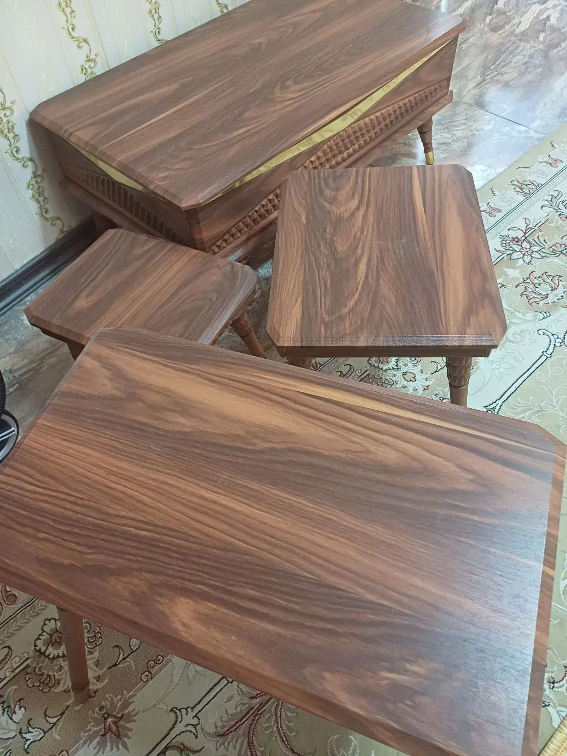 میز جلومبلی به همراه عسلی (کاملا نو )|مبلمان خانگی و میز عسلی|کرج, شاهینویلا|دیوار