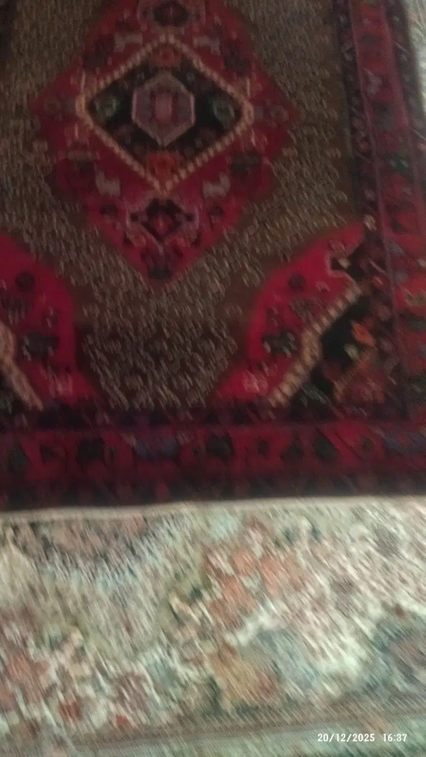فرش دستباف قدیمی قدمت 50سال ب بالا دوتا|فرش|کرمانشاه, |دیوار