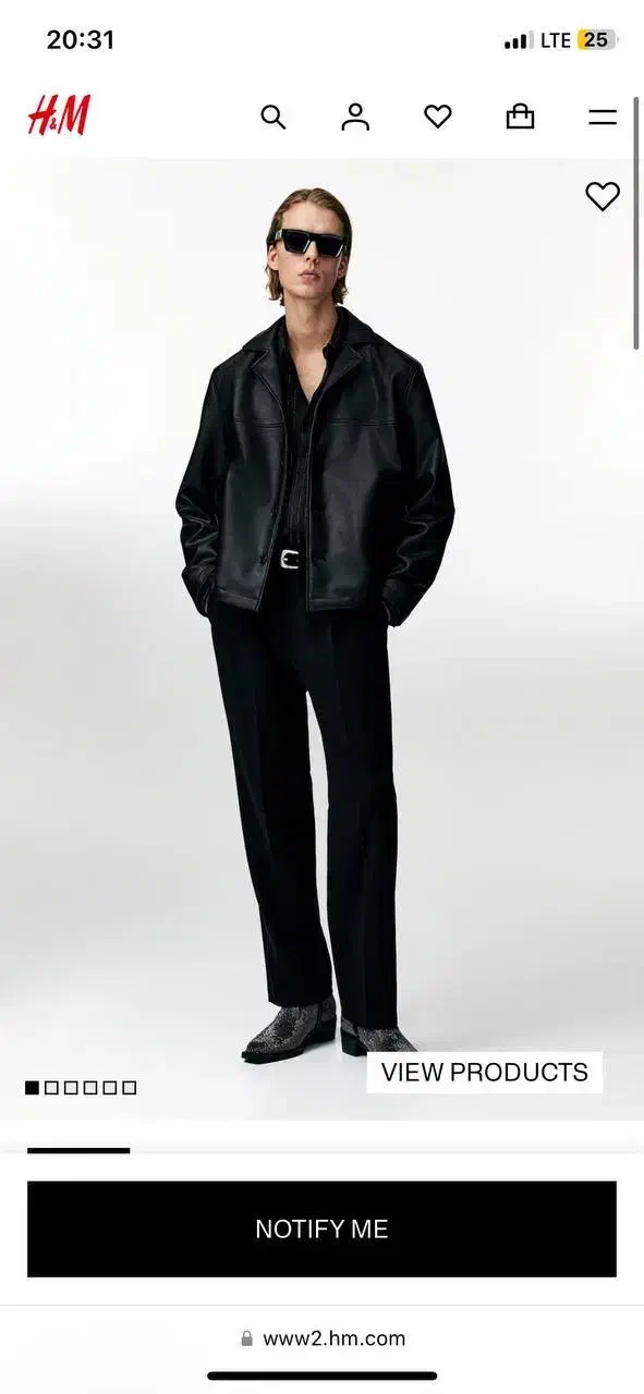 کت چرم H&M سفارش از امارات|لباس|ساری, |دیوار