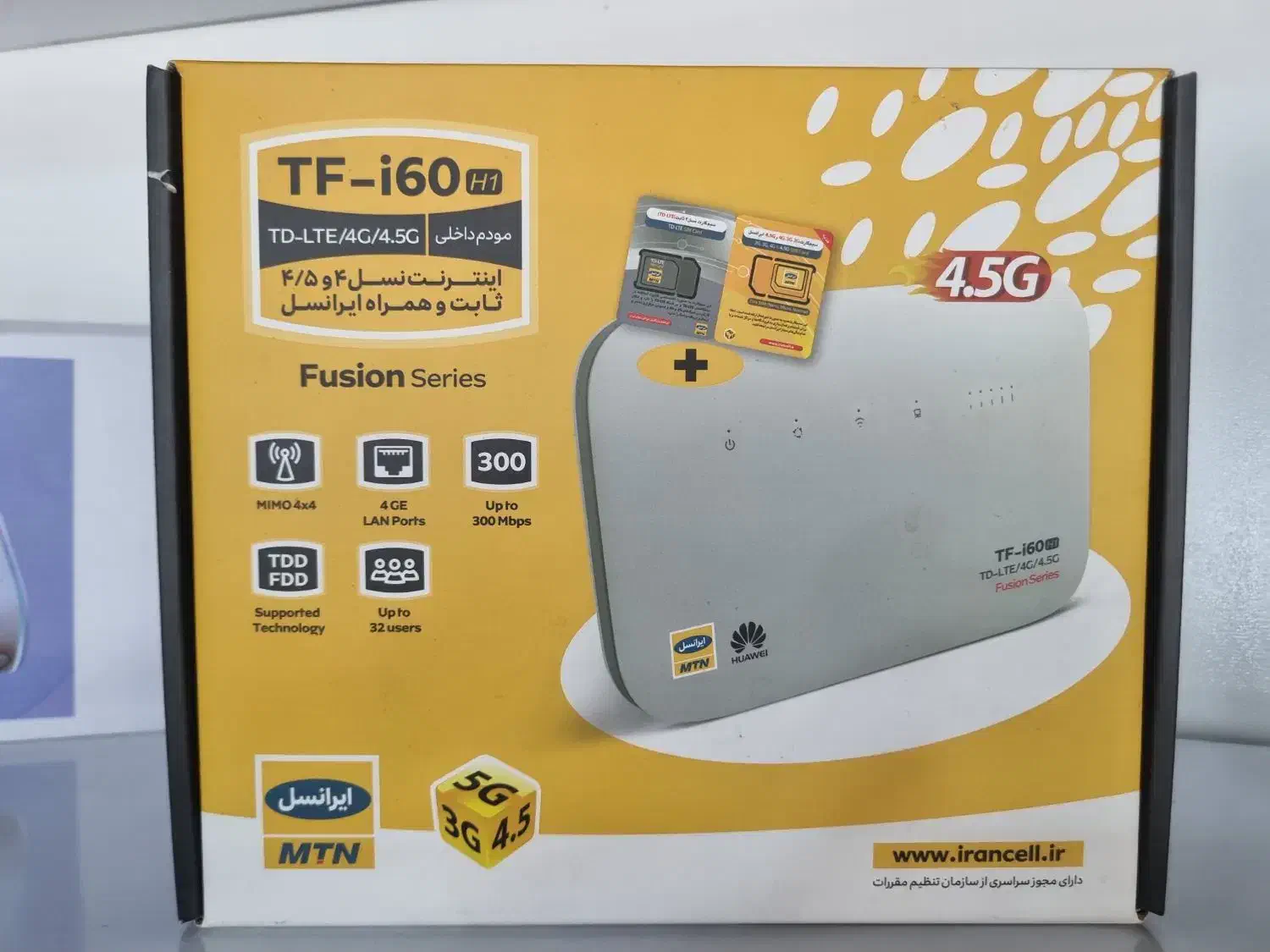 مودم 4G/TD-LTE ایرانسل مدل TF-i60 H1|مودم و تجهیزات شبکه|بندر گز, |دیوار