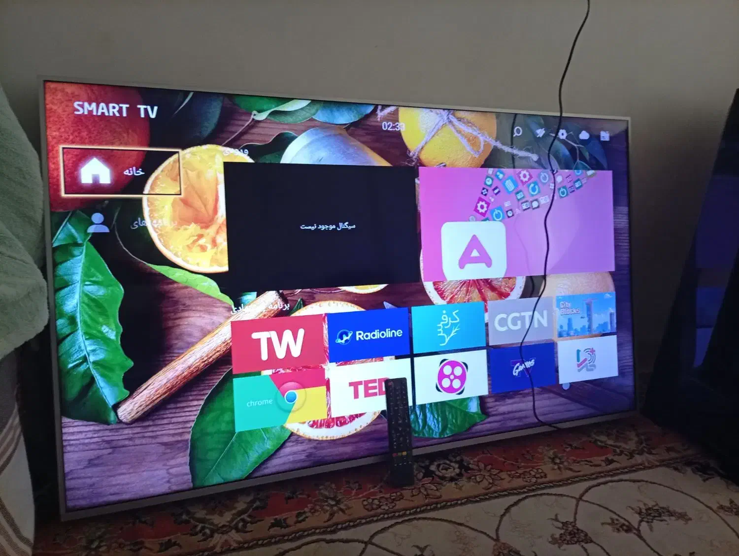 تلویزیون 60اینج هوشمند و جا کفشی|تلویزیون و پروژکتور|کرمانشاه, |دیوار