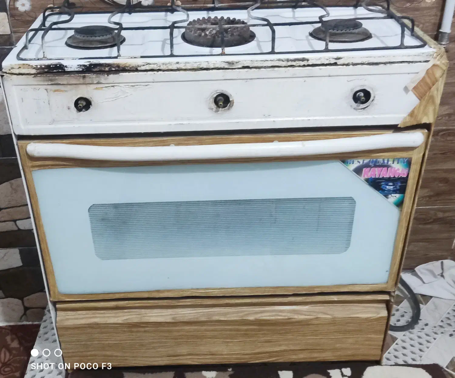 اجاق گاز سه شعله طرح فر .بم|اجاق گاز و لوازم برقی پختوپز|دهبکری, |دیوار