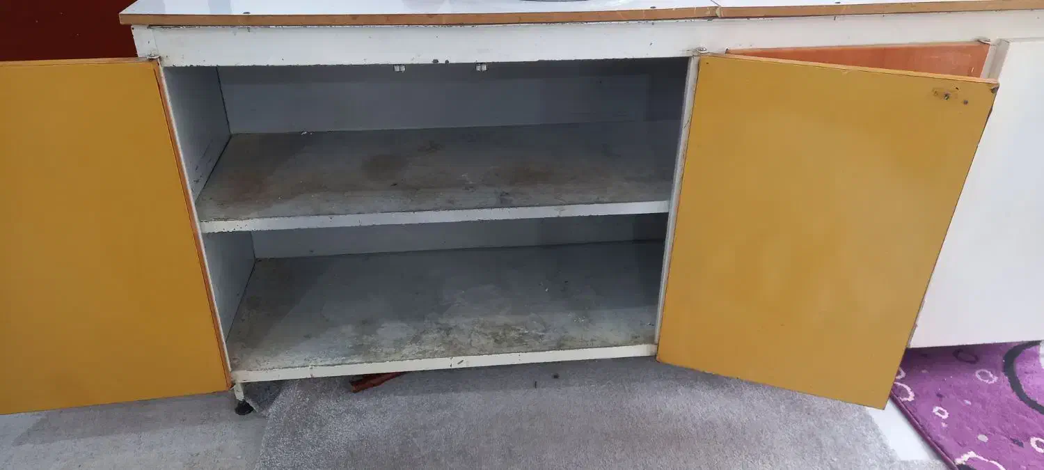 کابینت فلزی|آب‌چکان و نظم‌دهنده ظروف|اهواز, دانشگاه چمران|دیوار