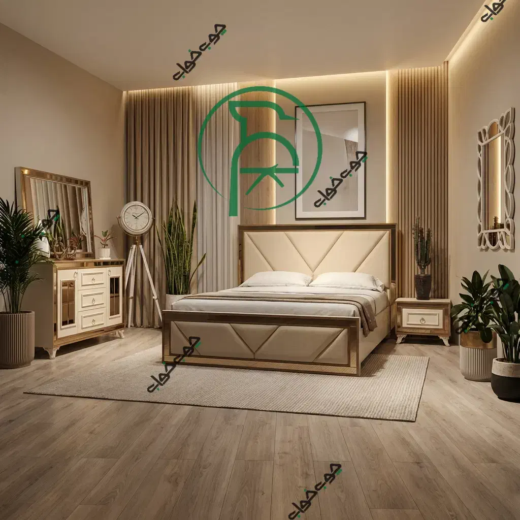 سرویس خواب آرمیتاژ تخت دو نفره تشک تخت خواب|تخت و سرویس خواب|مشهد, گرجی علیا|دیوار