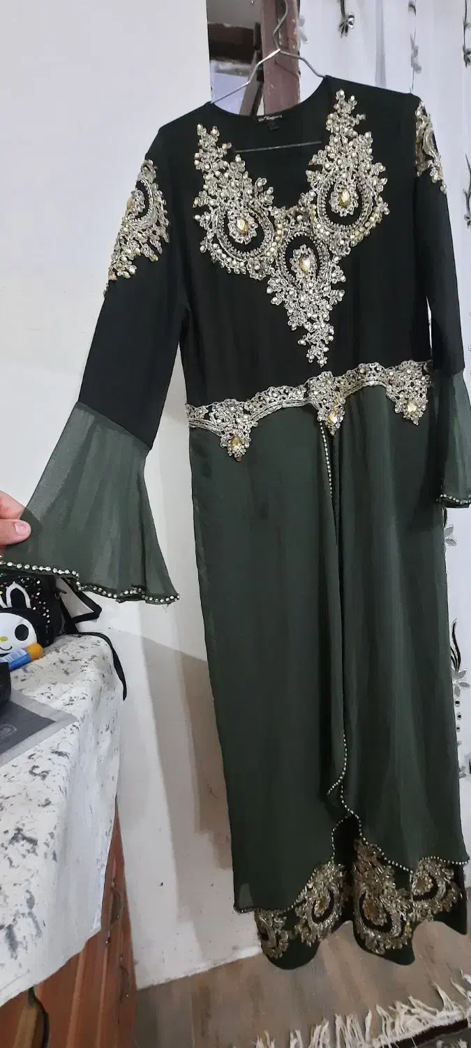 پیراهن مجلسی سایز50 جنس ریون،حریر کرپ|لباس|املش, |دیوار