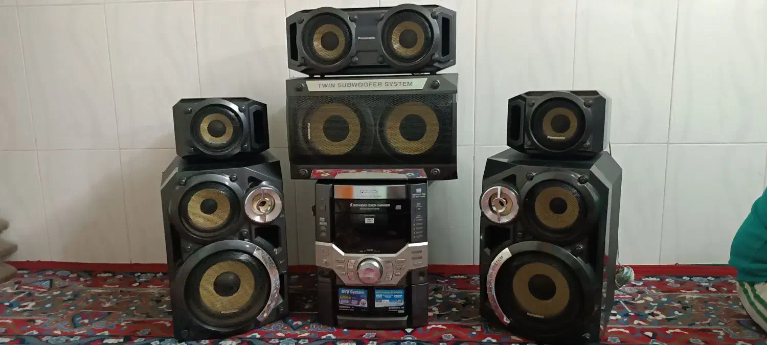 دستگاه سی دی و کاست پاناسونیک|سیستم صوتی خانگی|جوکار, |دیوار